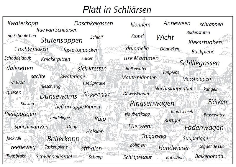 Platt in Schliärsen