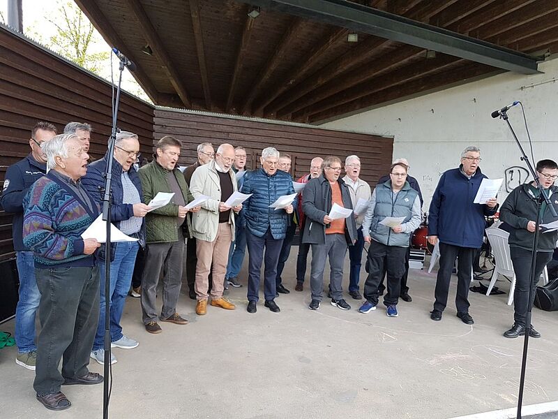 MGV beim Maibaumsingen